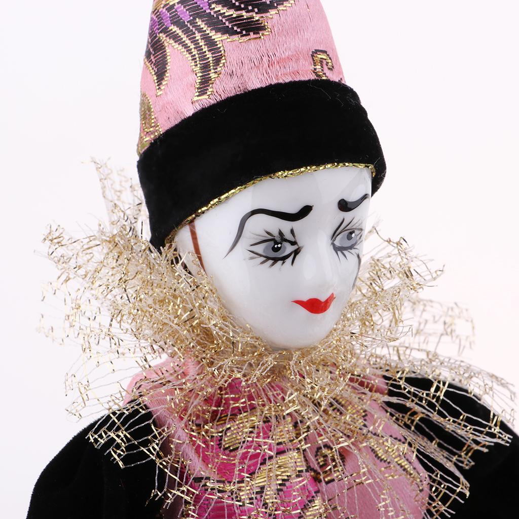 Vintage Collectible Clowns - 22cm Porcelanowe Lalki Klauny Kolekcjonerskie Vintage