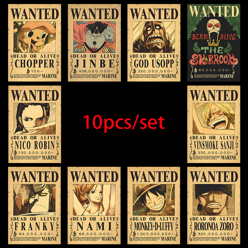 Vintage Toys Collection - 10 szt. Anime One Piece Luffy