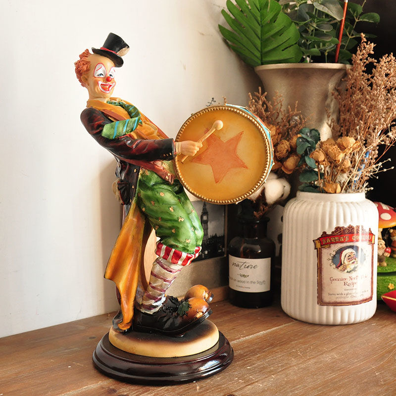 Vintage Collectible Clowns - Ręcznie wykonana figurka klauna w stylu