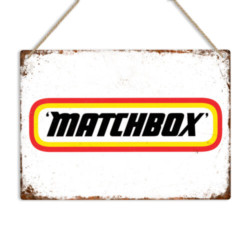 Vintage Toys Collector - Reklama Matchbox Toys Retro Metalowy Znak