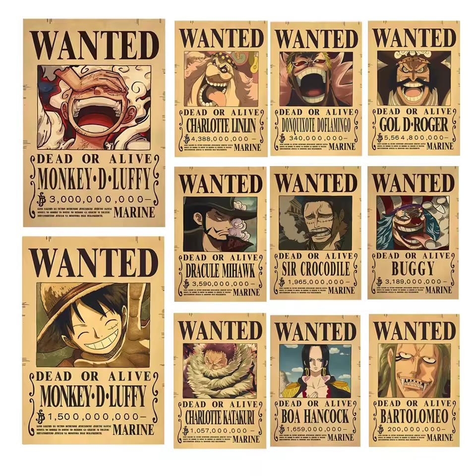 Vintage Toys Collection - Anime One Piece Plakaty z listami