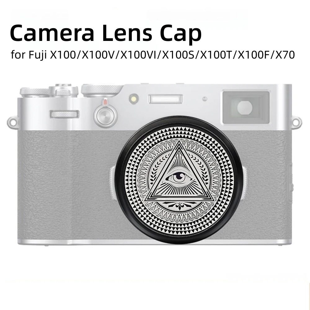 Lens Cap Vintage - Vintage Metalowa Osłona Obiektywu Aparatu, Przednia