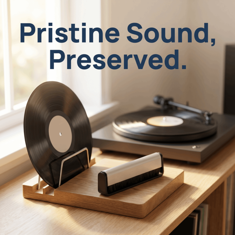 Vinyl Record Cleaner - Szczotka antystatyczna do czyszczenia płyt winylowych,