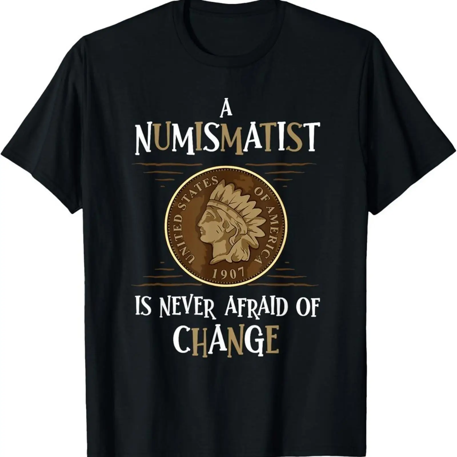 Collectible Vintage T Shirts - Koszulka kolekcjonerska z zabawnym motywem numizmatycznym,