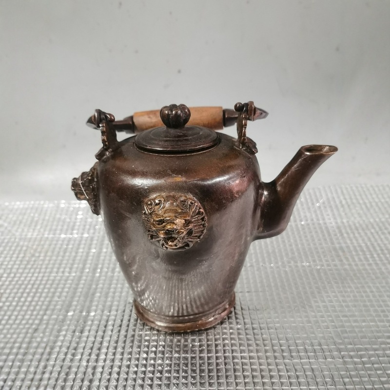 Collectible Vintage Wine - Stare miedziane przedmioty, miedziany czajnik z