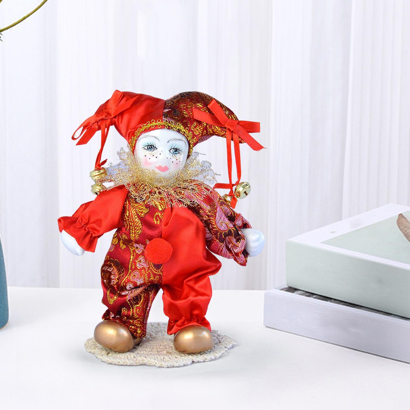 Vintage Collectible Clowns - 7-calowe lalki klauny, antyczne lalki, ręcznie