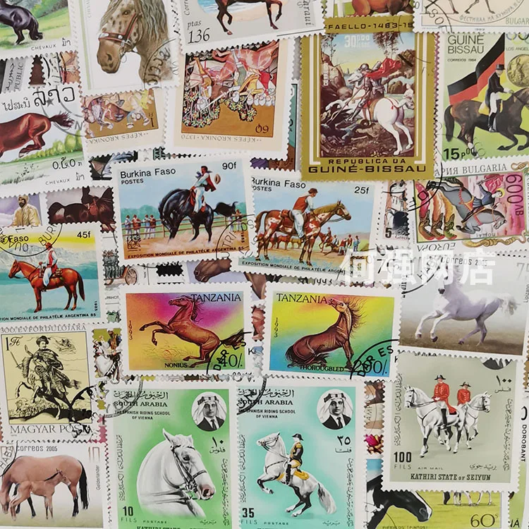 100 Różnych Znaczków Konnych N – Collectible Vintage Postage Stamps recenzja i cena