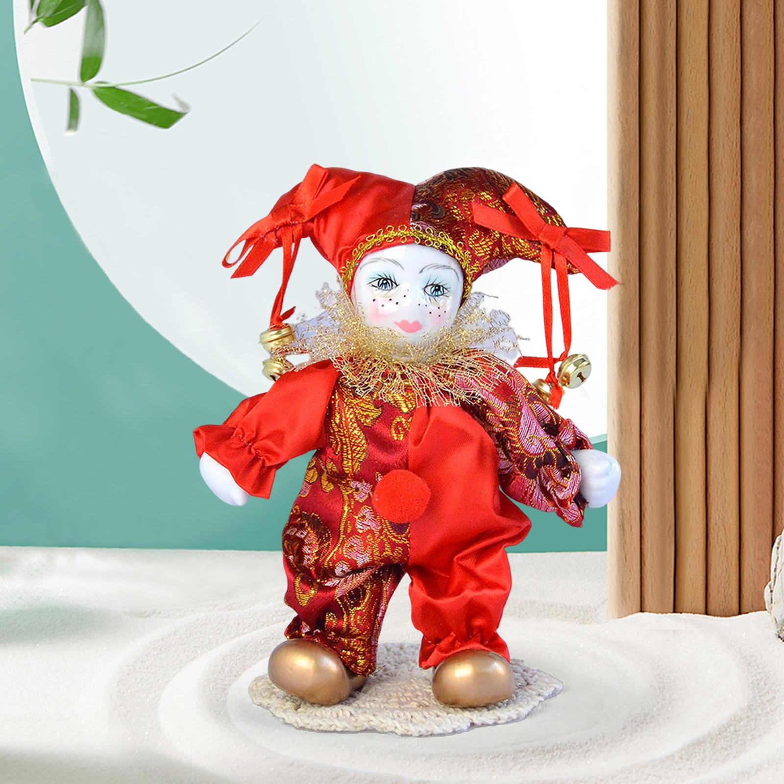 Zabytkowa lalka arlekin lalka  – Vintage Collectible Clowns recenzja i cena
