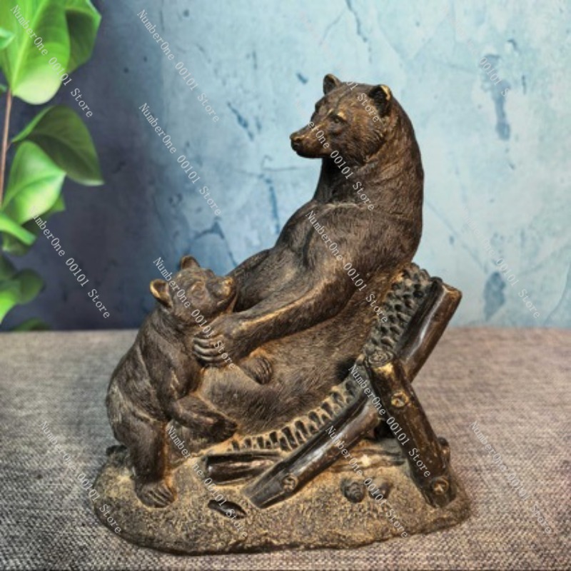 Antyczna brązowa ozdoba w kszt – Vintage Collectible Bears recenzja i cena