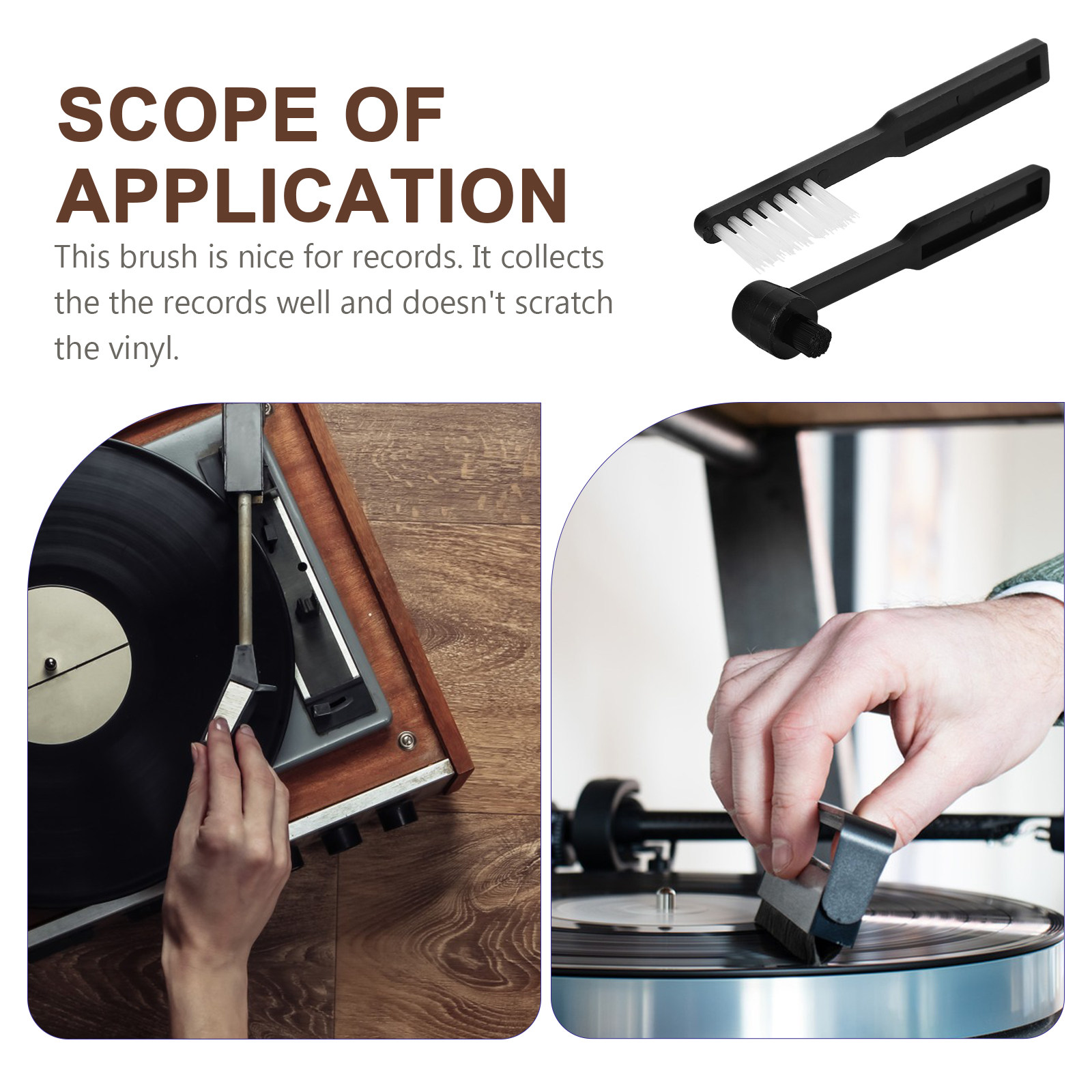 2 szt. Szczoteczka do czyszcze – Vinyl Record Cleaner recenzja i cena