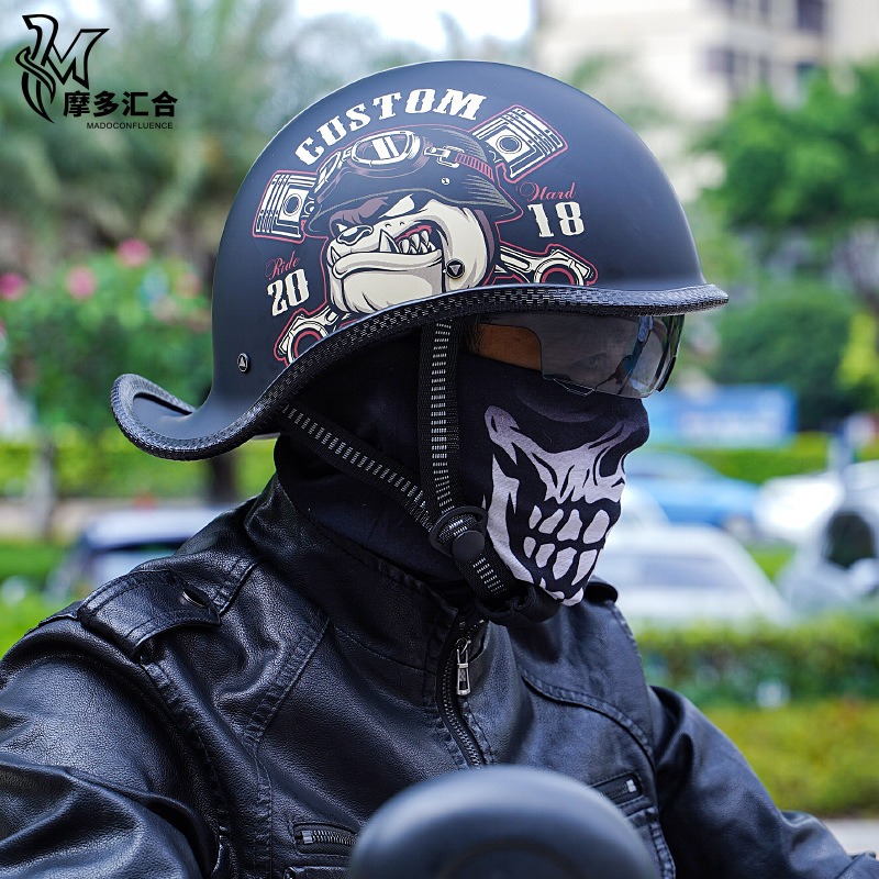 Retro kaski motocyklowe dla mę – Lens Cap Vintage recenzja i cena