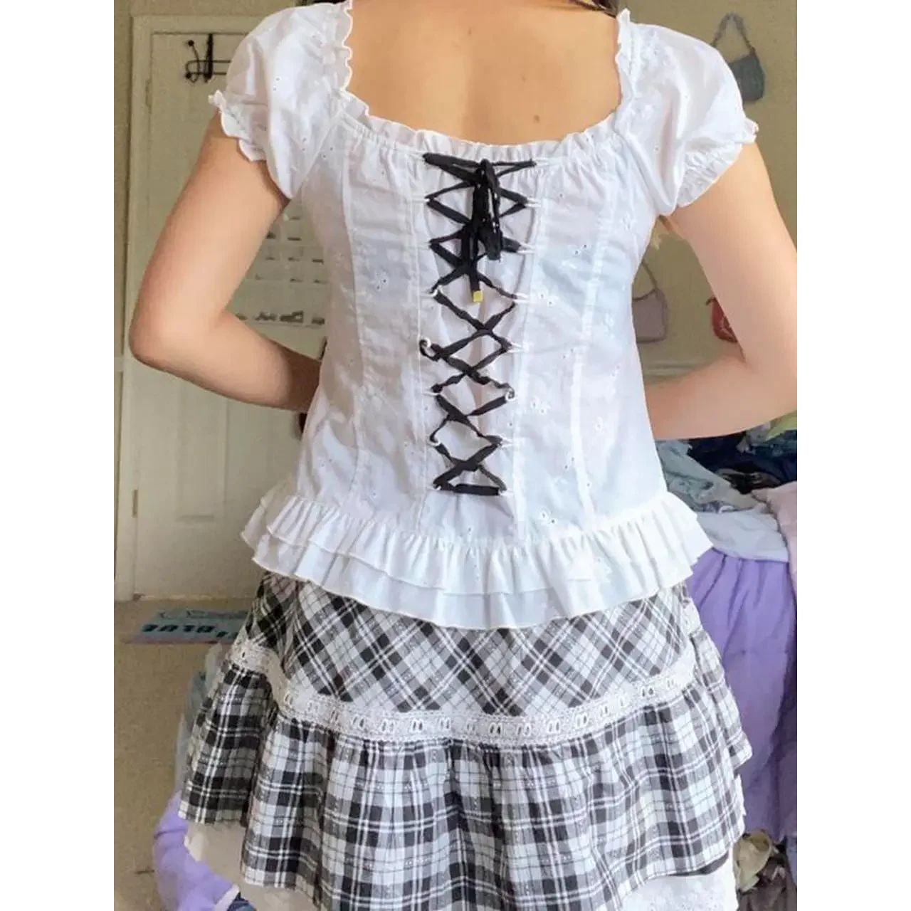 Kawaii Corset Ops 2000s Damska – Collectible Vintage T Shirts recenzja i cena
