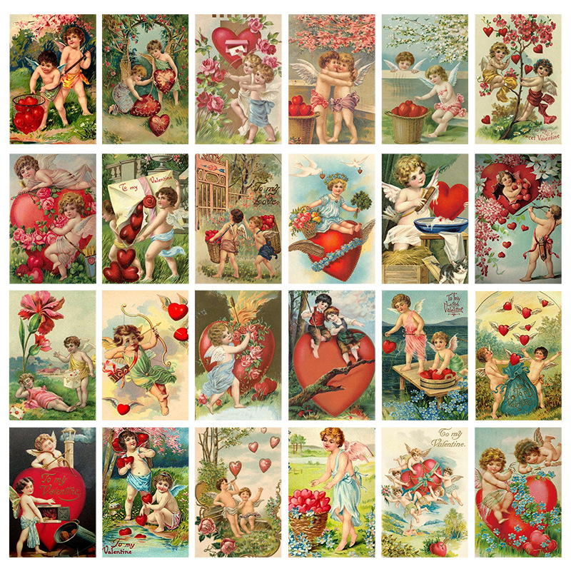 12 sztuk pocztówka z kolekcji  – Collectible Vintage Greeting Cards recenzja i cena