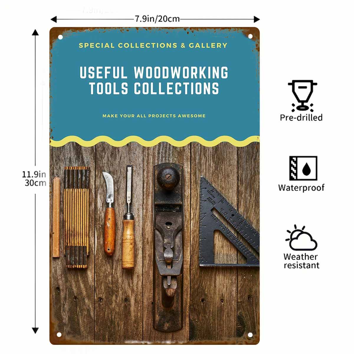 2D PŁASKA TABLICA METALOWA 1 s – Collectible Vintage Tools recenzja i cena