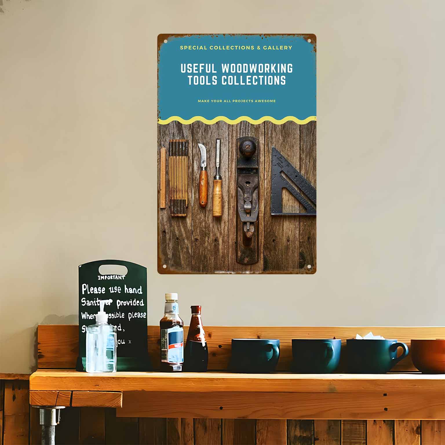 2D PŁASKA TABLICA METALOWA 1 s – Collectible Vintage Tools recenzja i cena